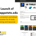 App State ITS announces the launch of ai.appstate.edu, the university’s centralized location for AI tools, training and resources.